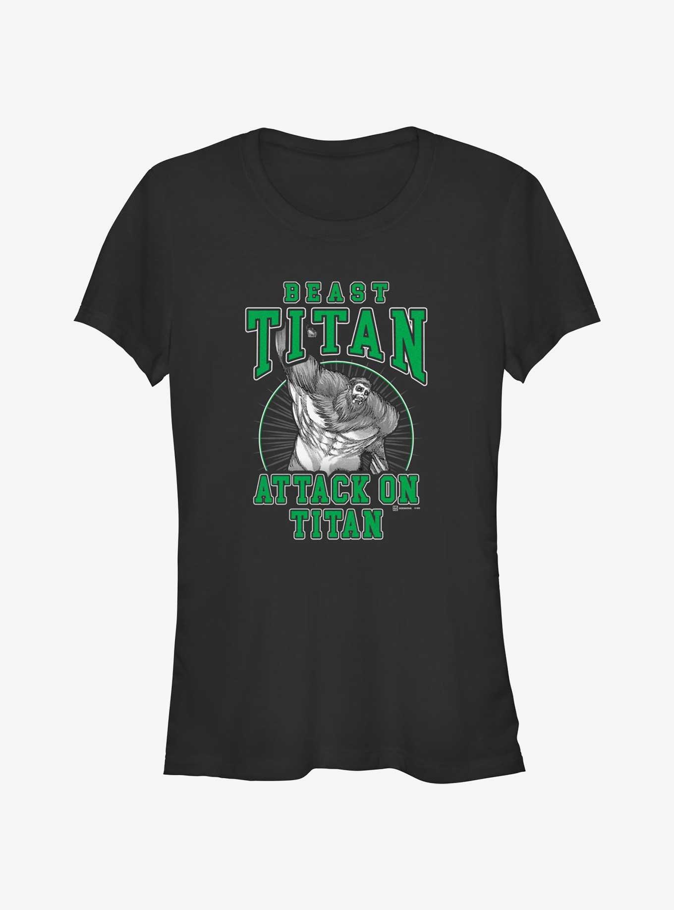 Attack on Titan Beast Titan Zeke Girls T-Shirt, BLACK, hi-res