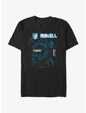 Attack on Titan Maneuver Gear Blueprint T-Shirt, , hi-res