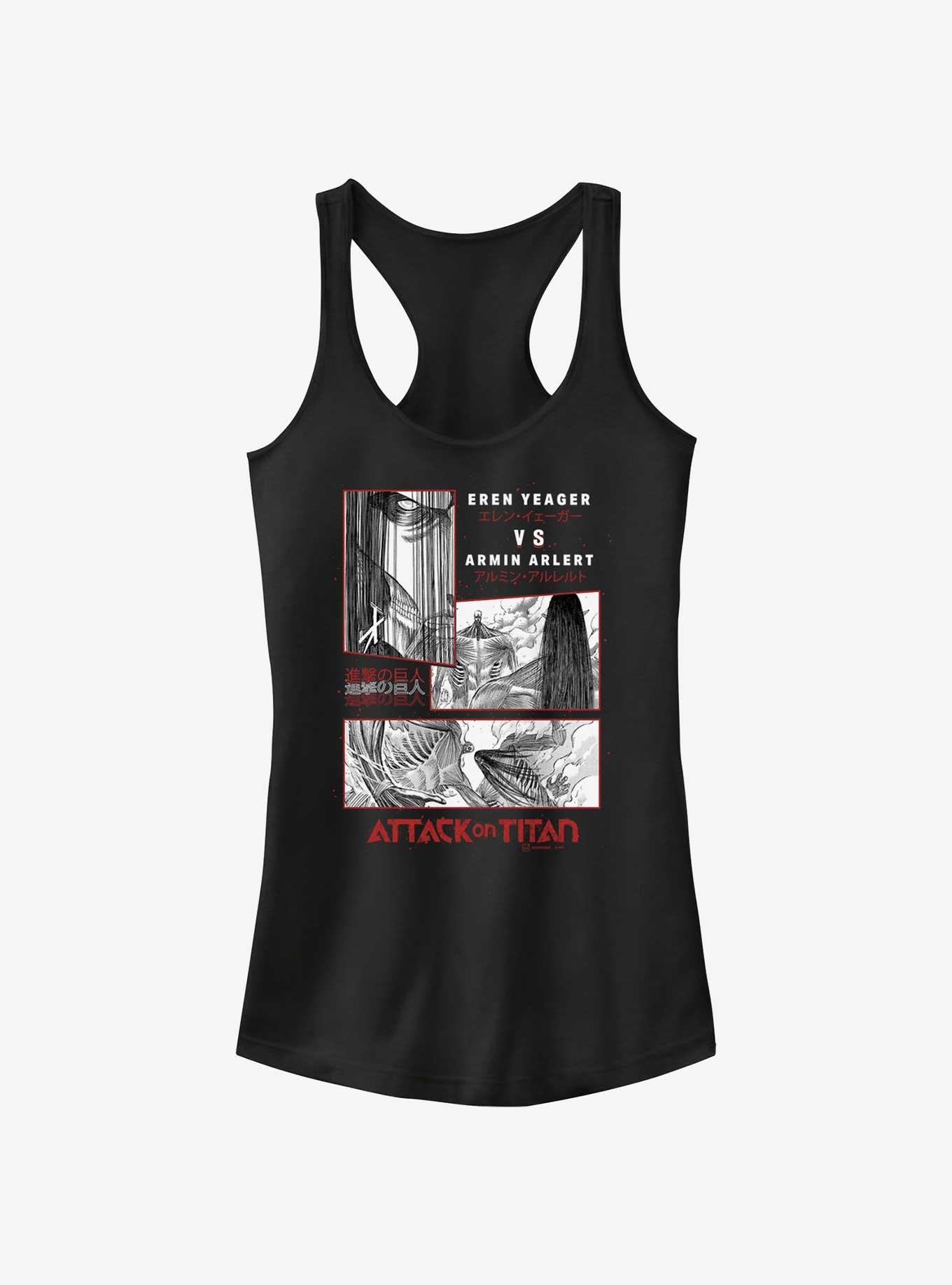 Attack on Titan Eren vs Armin Girls Tank, , hi-res