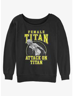 Attack on Titan Female Titan Annie Womens Slouchy Sweatshirt, , hi-res