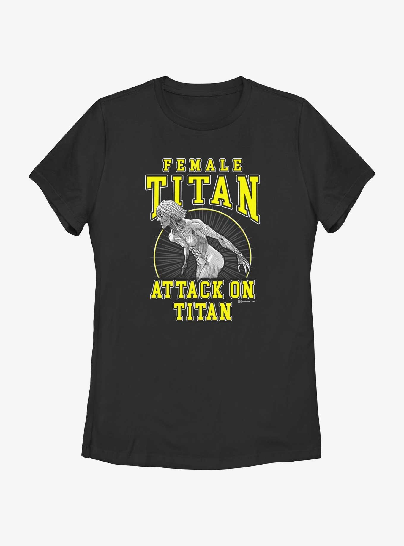 Attack on Titan Female Titan Annie Womens T-Shirt, BLACK, hi-res