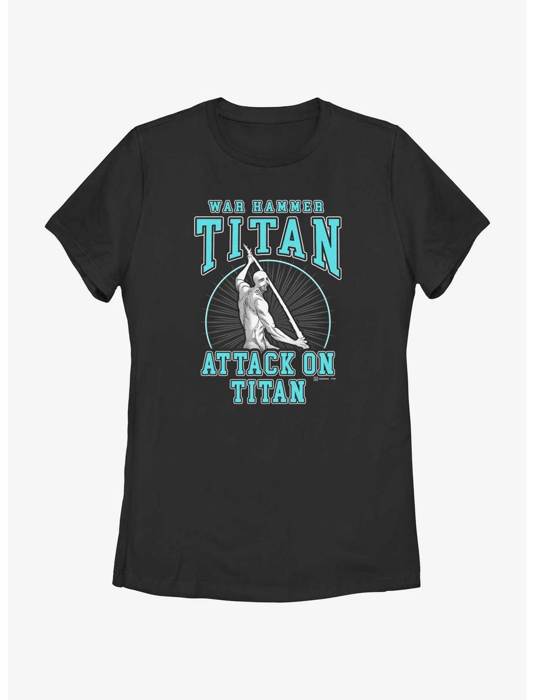 Attack on Titan War Hammer Titan Lara Tybur Womens T-Shirt, BLACK, hi-res