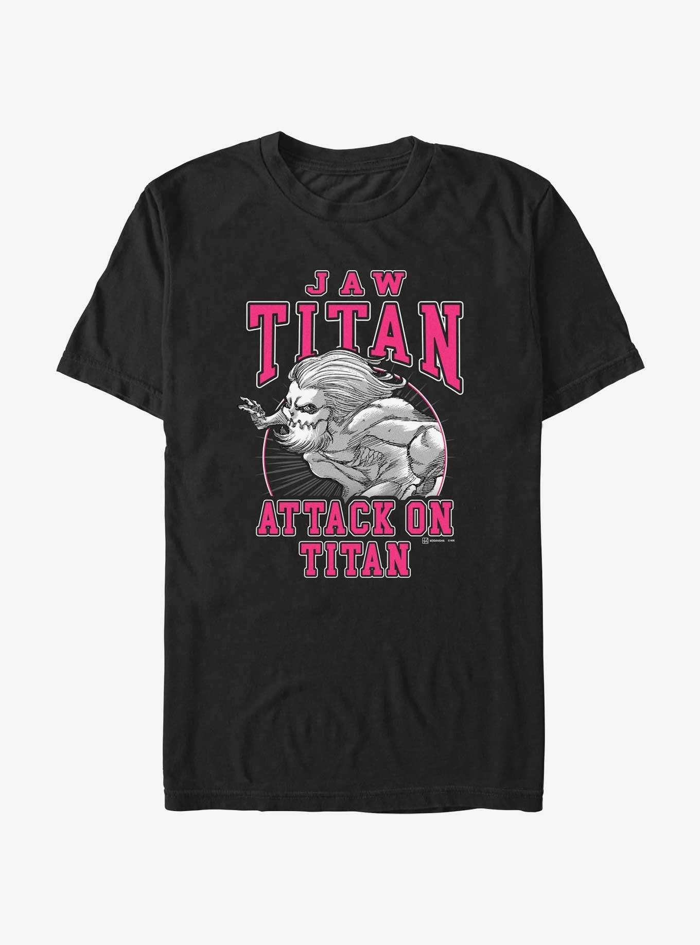 Attack on Titan Jaw Titan Falco T-Shirt, BLACK, hi-res
