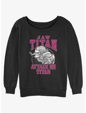 Attack on Titan Jaw Titan Falco Womens Slouchy Sweatshirt, , hi-res
