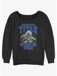 Attack on Titan Founding Titan Ymir Womens Slouchy Sweatshirt, BLACK, hi-res