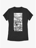 Attack on Titan Annie vs Reiner Panels Womens T-Shirt, BLACK, hi-res