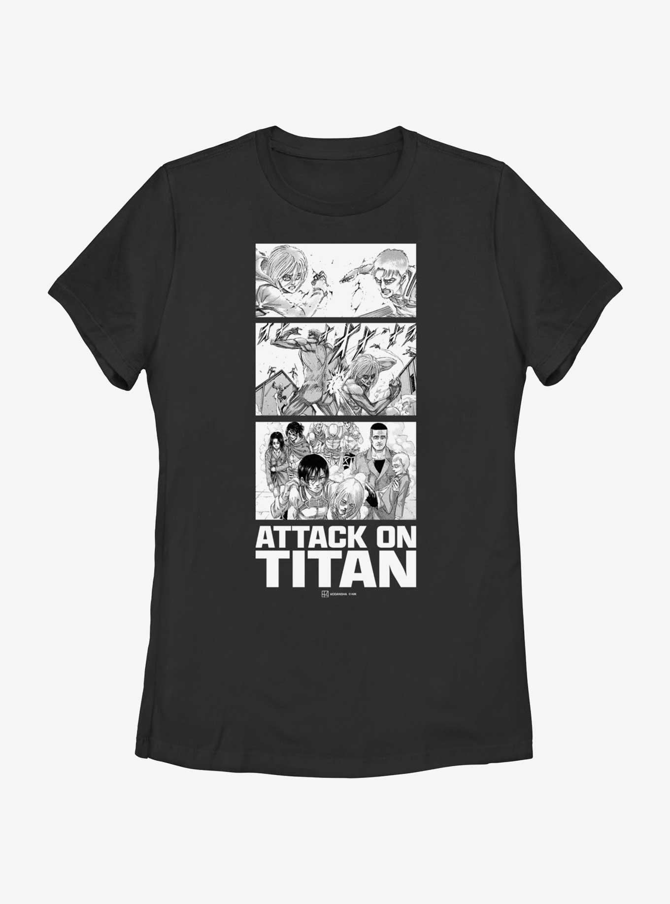 Attack on Titan Annie vs Reiner Panels Womens T-Shirt, , hi-res
