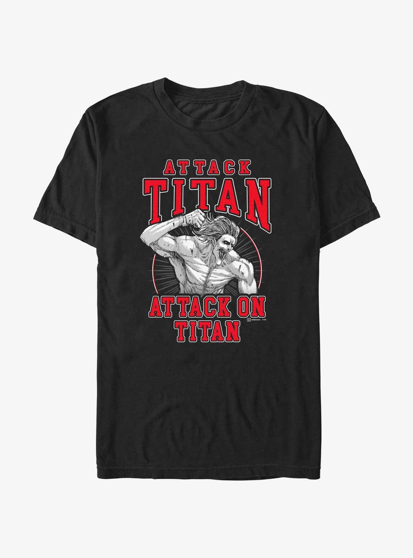 Attack on Titan Attack Titan Eren T-Shirt, BLACK, hi-res