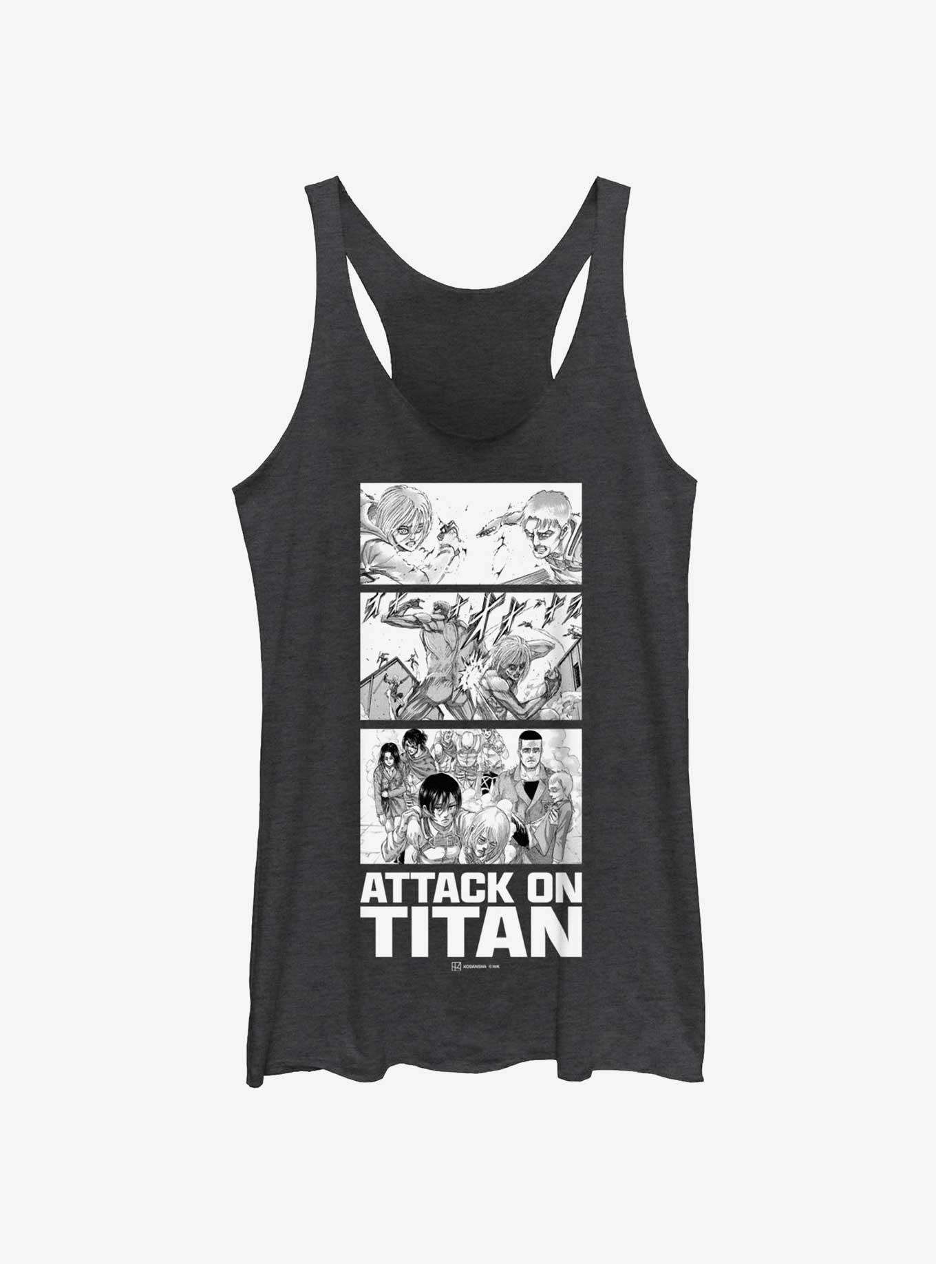 Attack on Titan Annie vs Reiner Panels Womens Tank Top, , hi-res