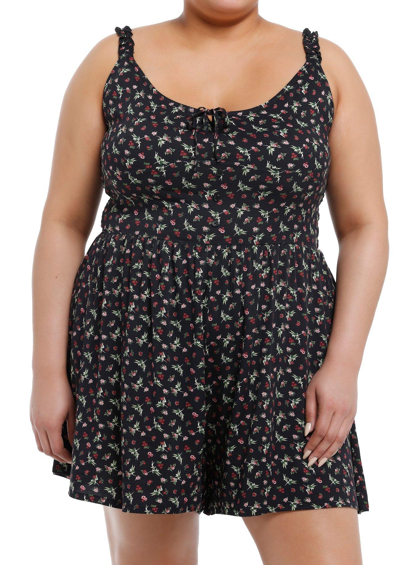 Thorn & Fable Fairy Floral Romper Plus Size, , hi-res