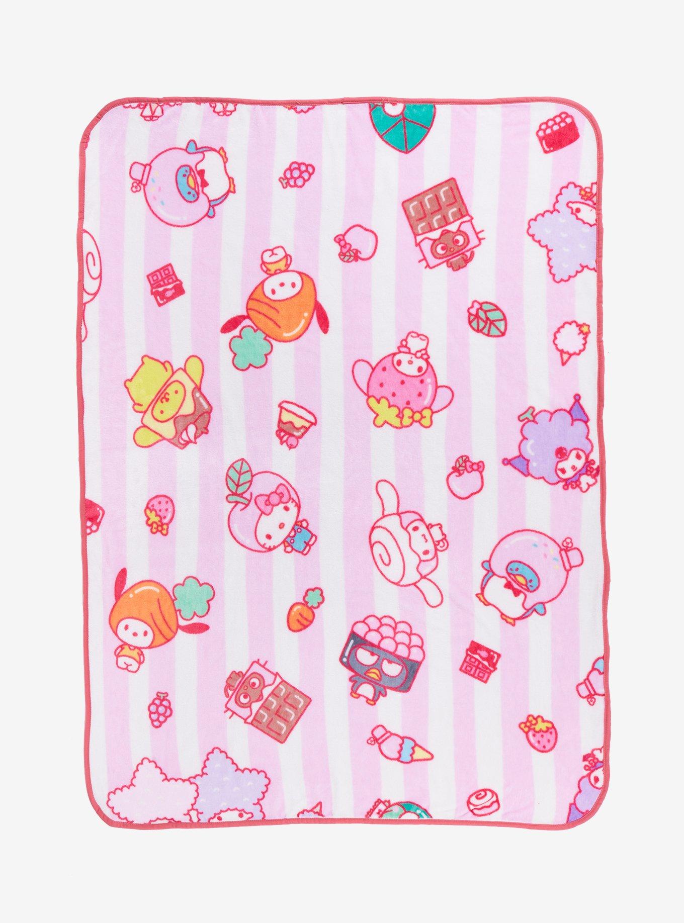 Hello Kitty And Friends Snacks & Treats Throw Blanket
