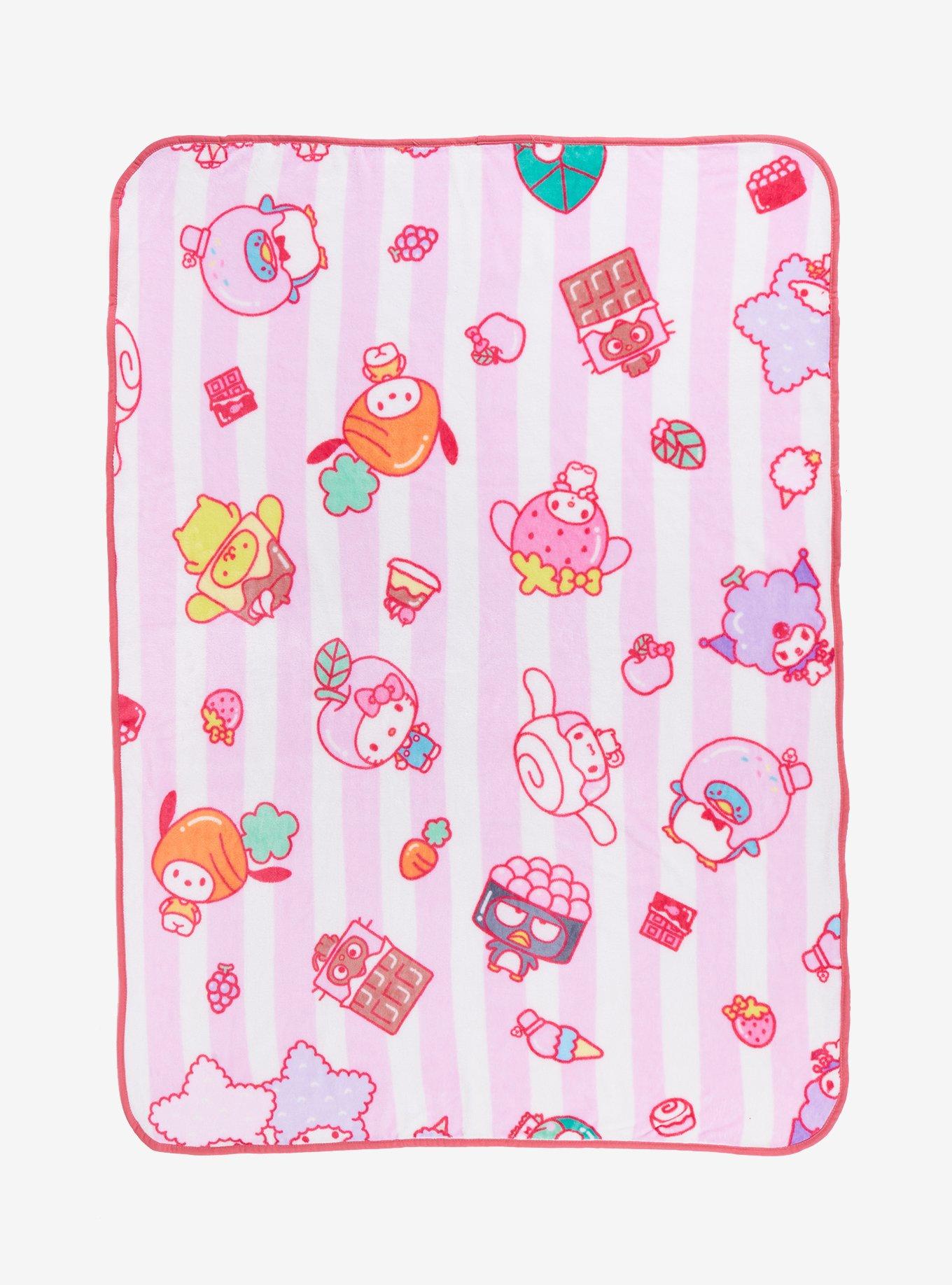Hot Topic Hello Kitty And Friends Snacks & Treats Throw Blanket