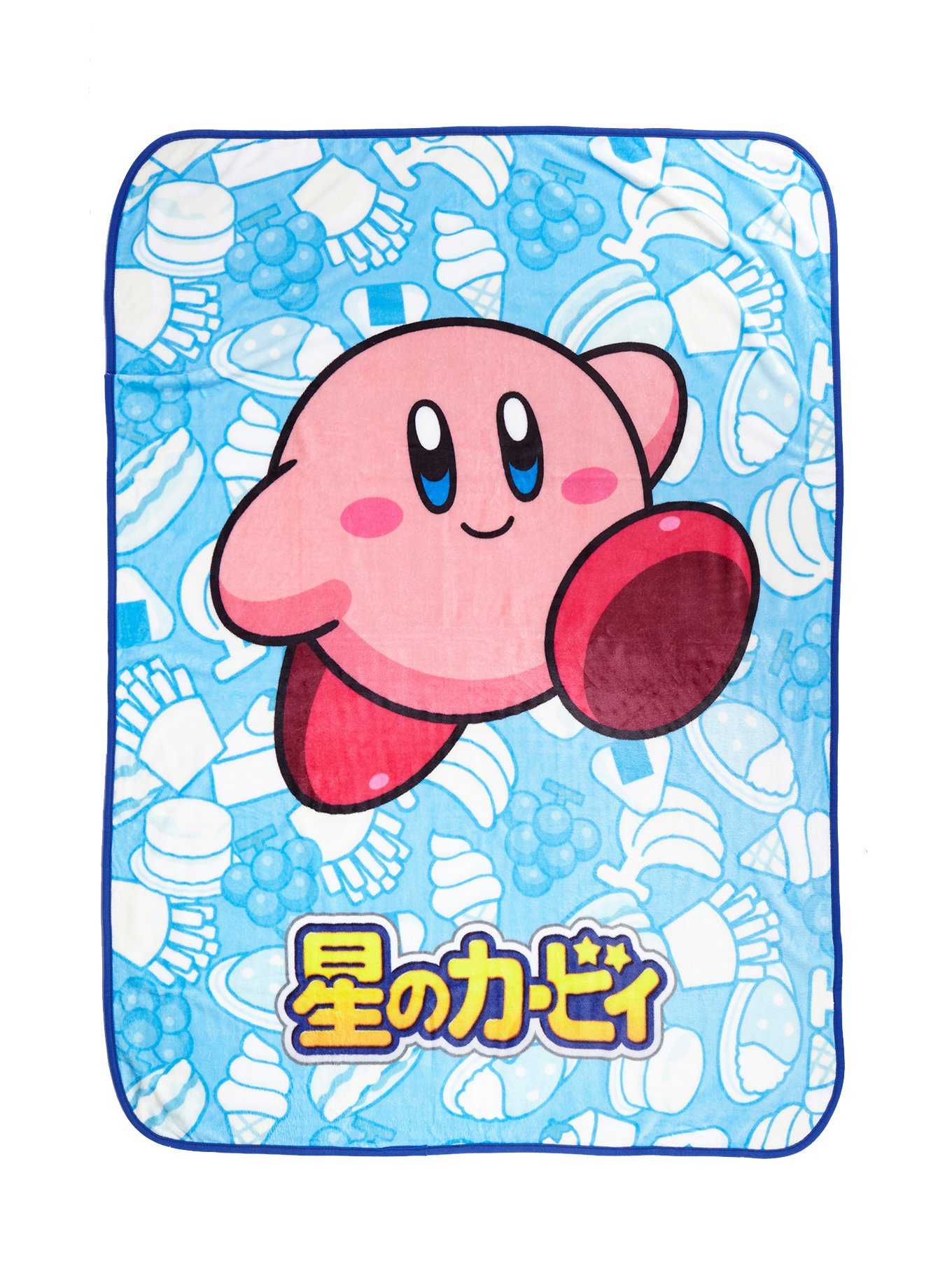 Kirby Blue Snacks Throw Blanket, , hi-res