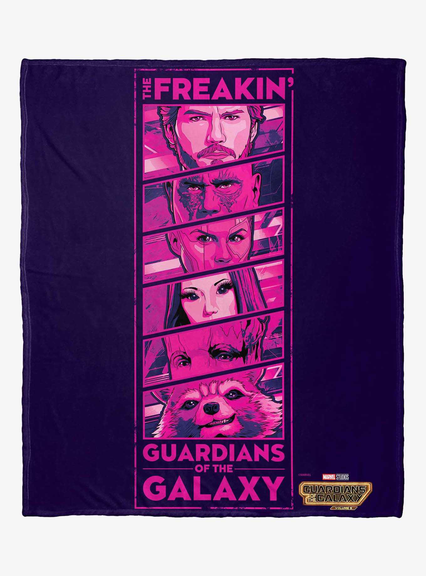 Marvel Guardians of the Galaxy: Vol. 3 The Freakin Guardians Silk Touch Throw Blanket, , hi-res