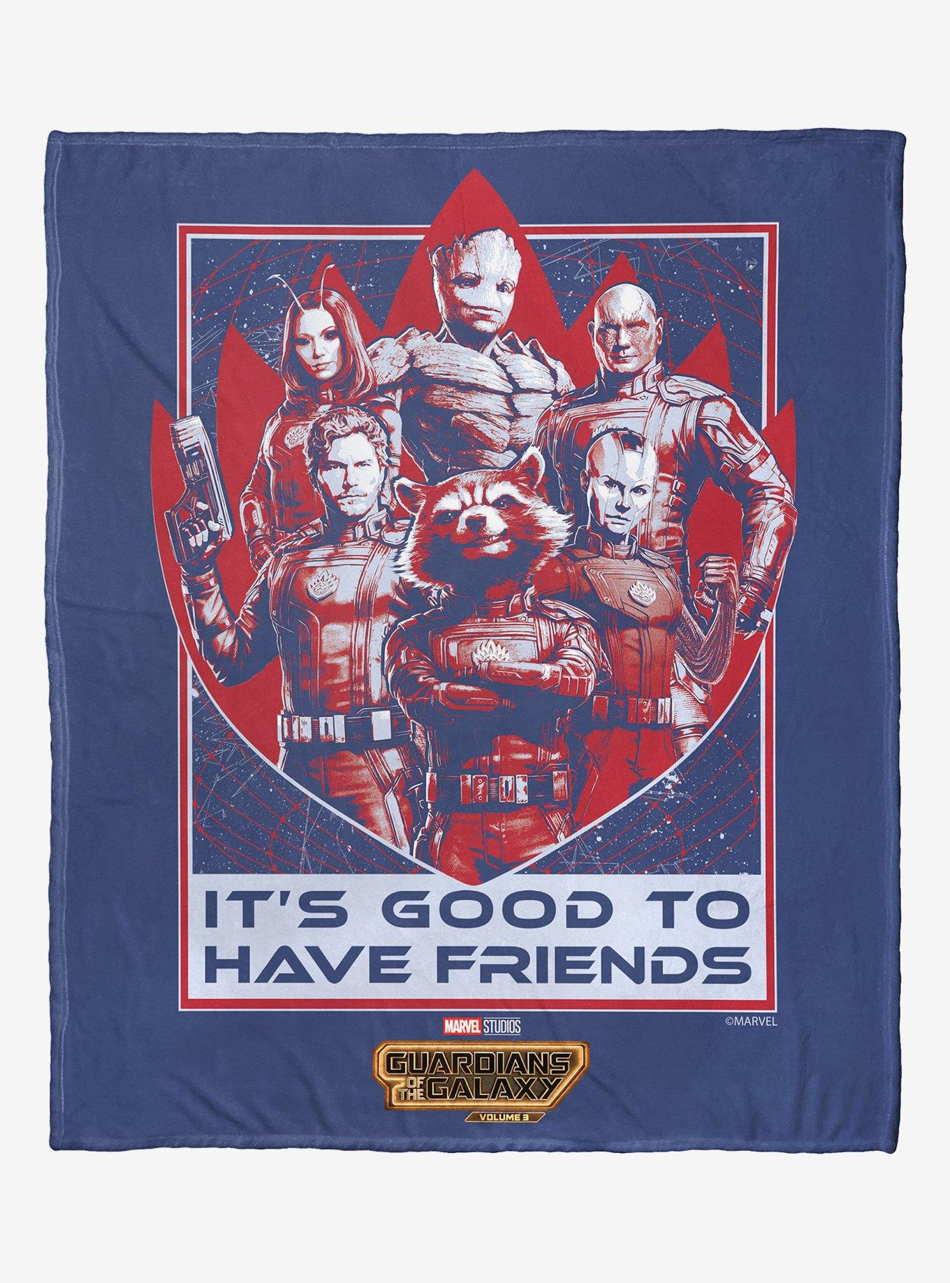 Marvel Guardians of the Galaxy: Vol. 3 Better To Have Friends Silk Touch Throw Blanket, , hi-res