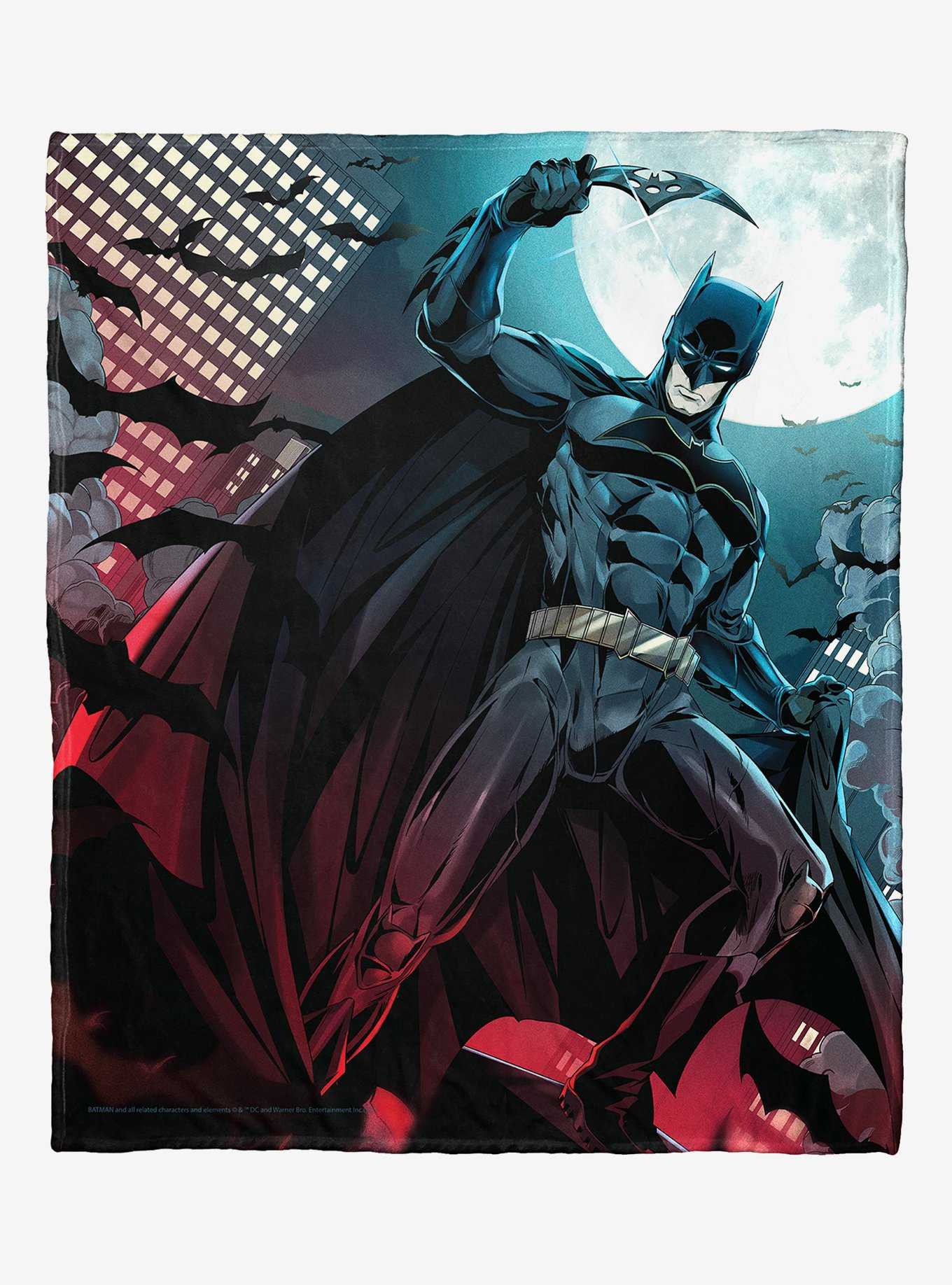 DC Comics Batman Stylized Batman Silk Touch Throw Blanket, , hi-res