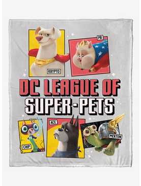 DC League Of Super-Pets Unite Silk Touch Throw Blanket, , hi-res