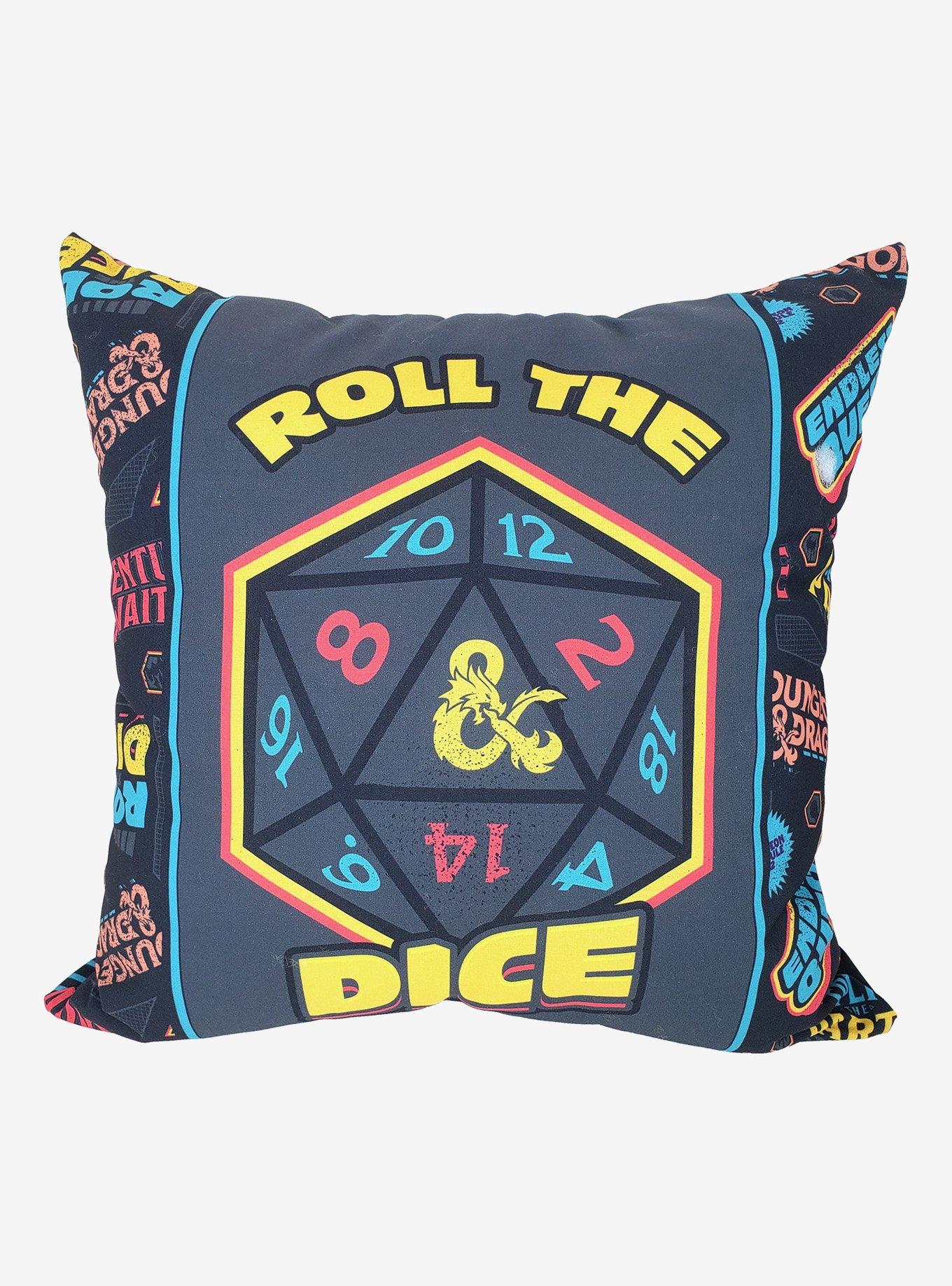 Dungeons & Dragons Roll The Dice Pillow