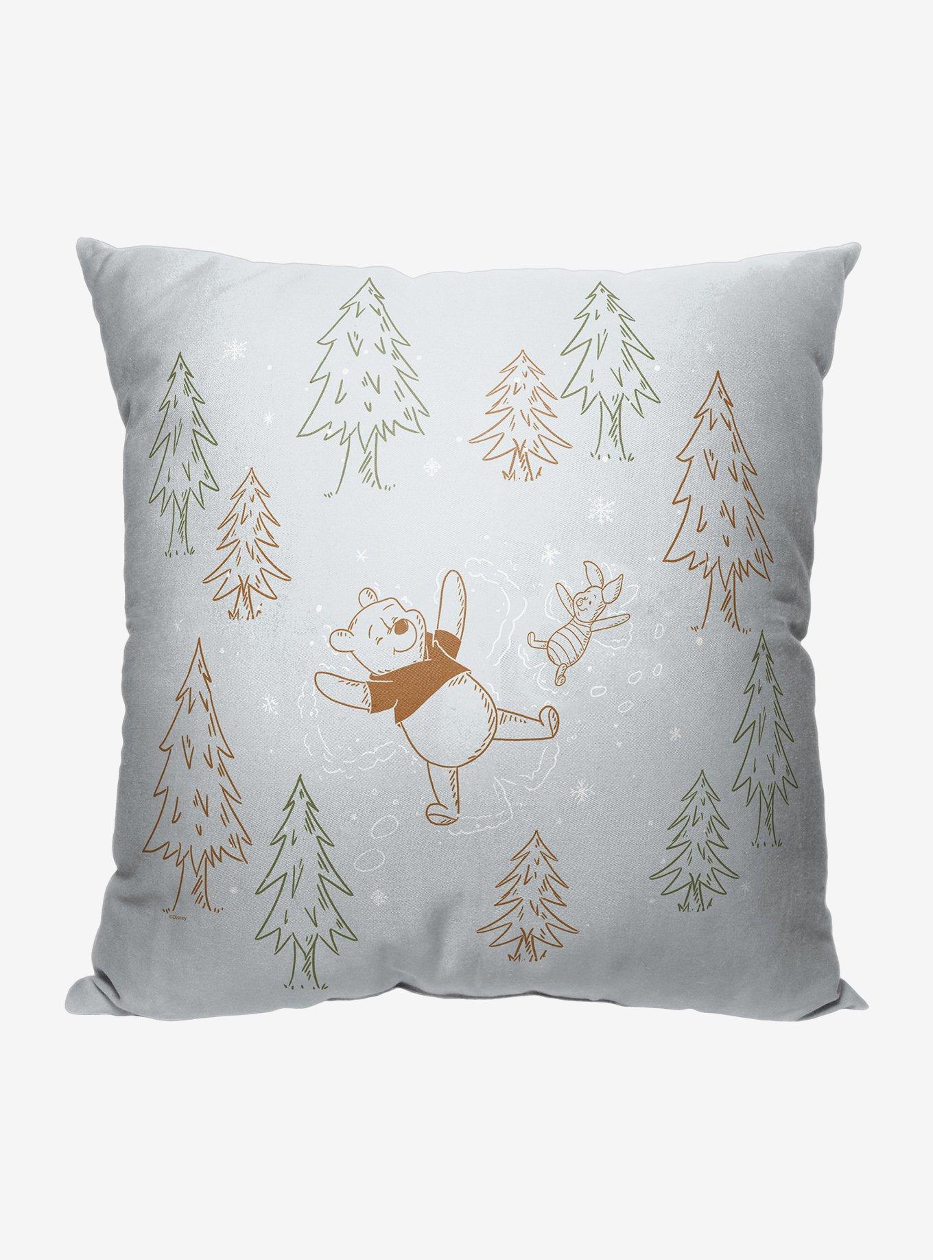 Disney Winnie The Pooh Snow Angels Printed Throw Pillow, , hi-res