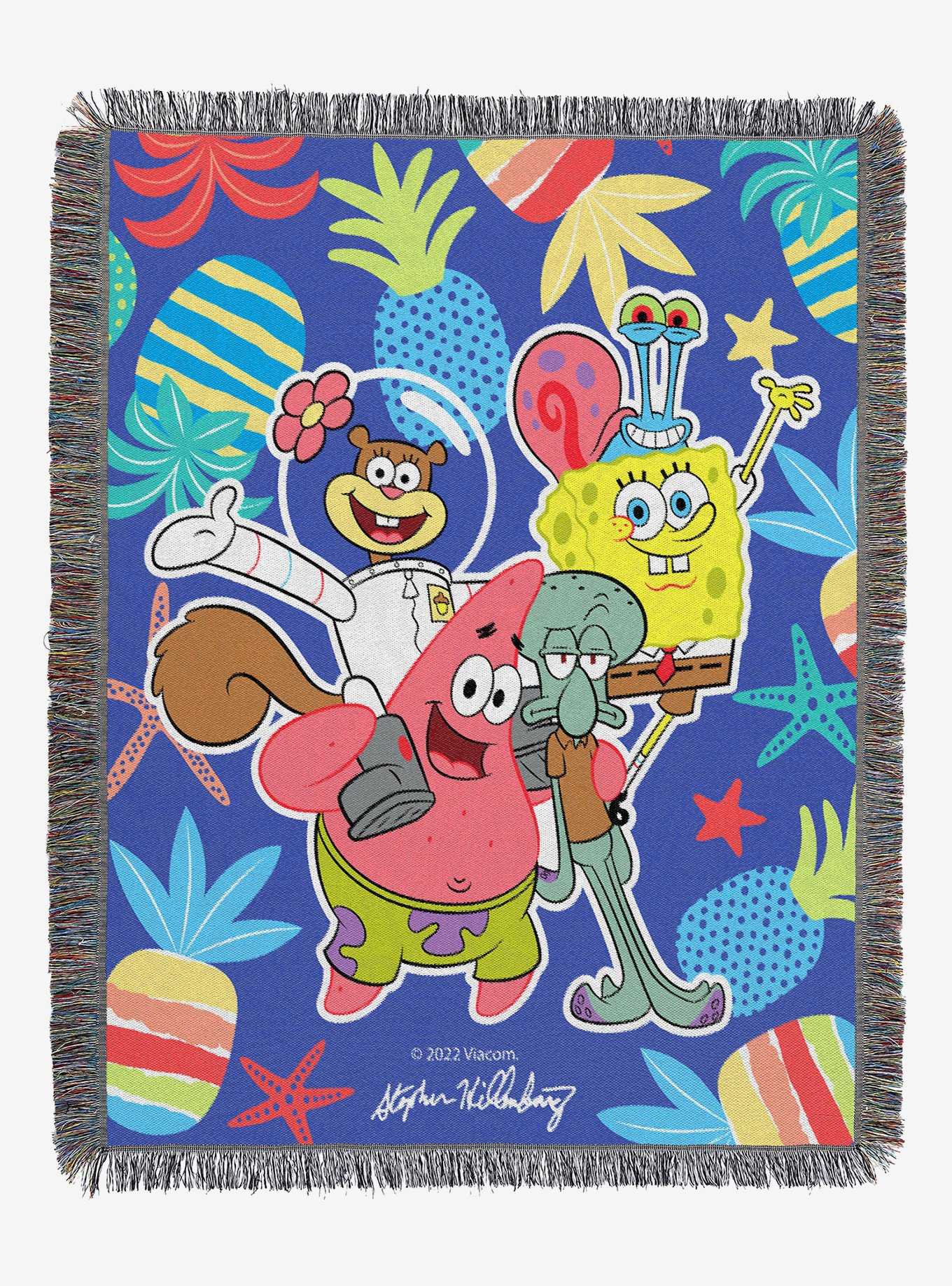 SpongeBob SquarePants Group Pic Tapestry Throw, , hi-res