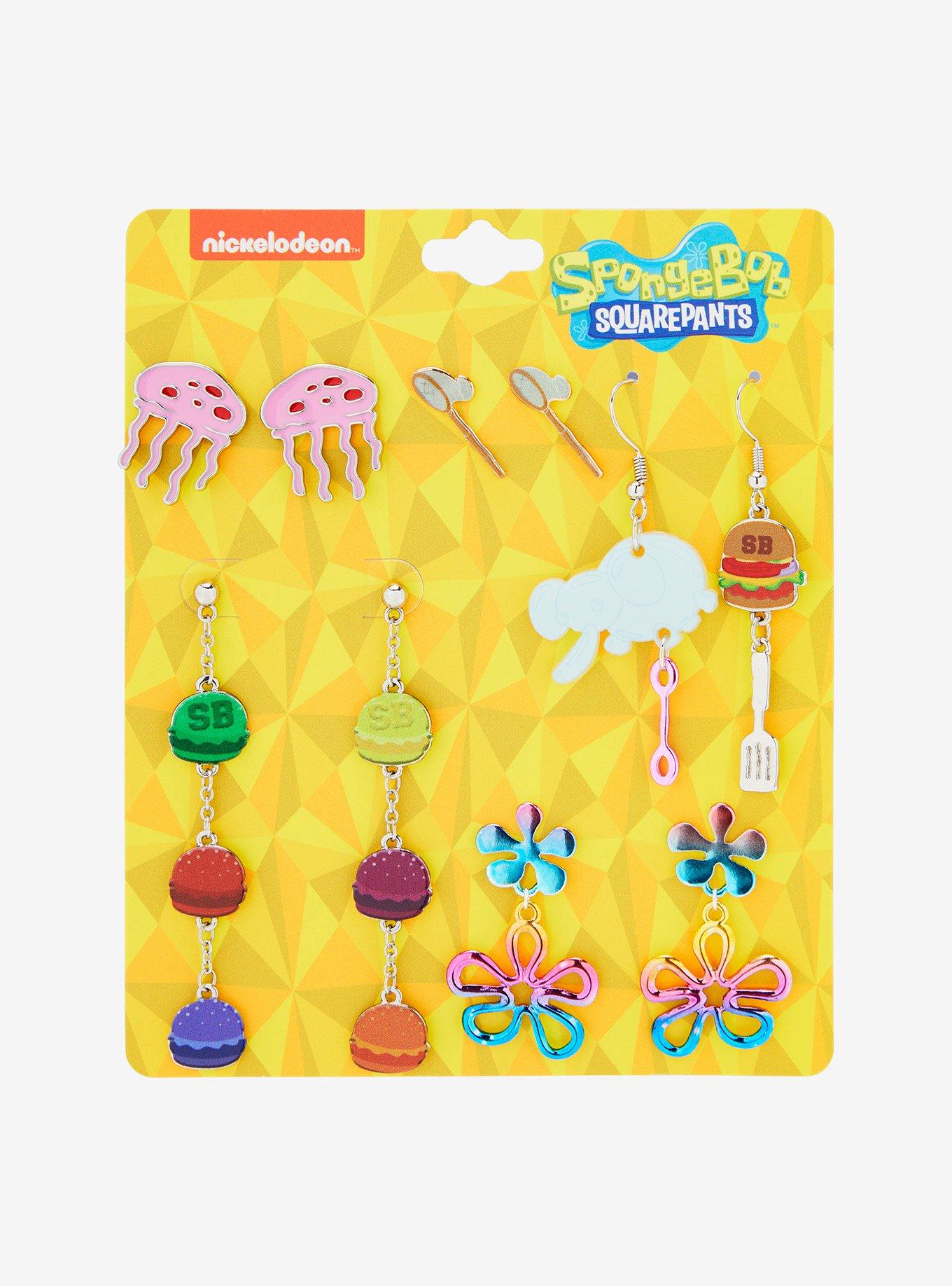SpongeBob SquarePants Mix Match Earring Set - BoxLunch Exclusive, , hi-res