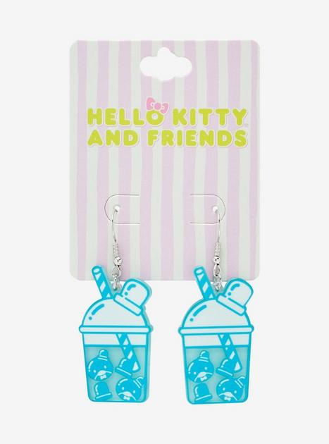 Sanrio Hello Kitty And Friends Tuxedo Sam Boba Cup Earrings - Boxlunch 