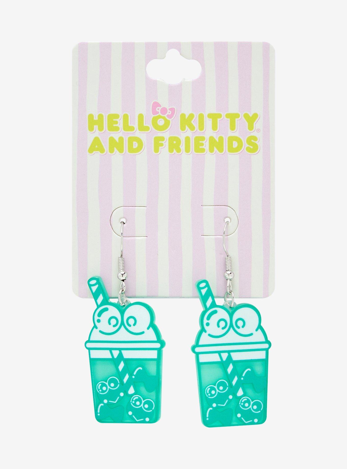 Sanrio Keroppi Boba Earrings — BoxLunch Exclusive, , hi-res