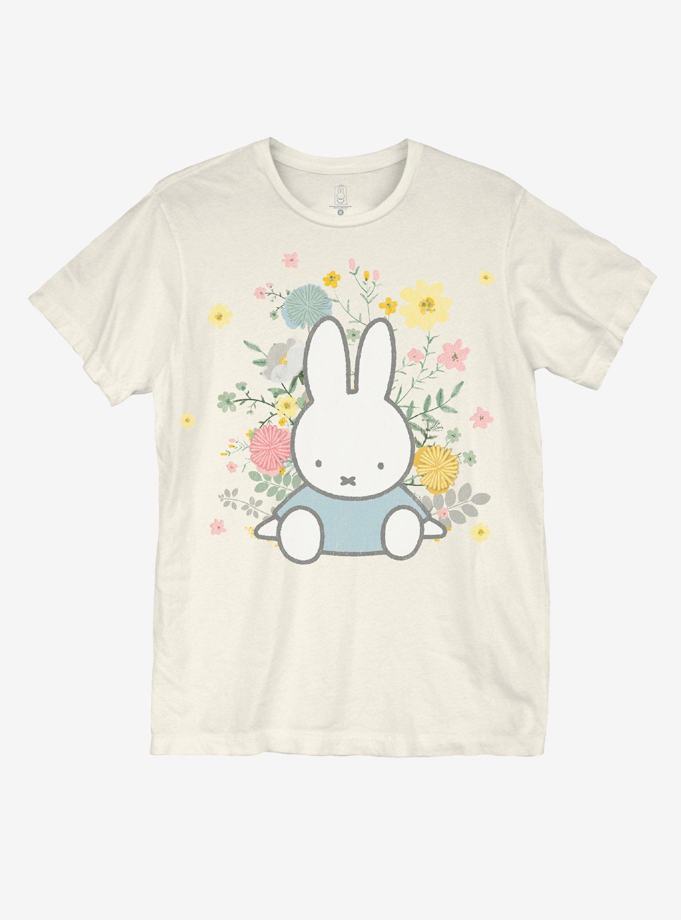 Miffy Floral Boyfriend Fit Girls T-Shirt, MULTI, hi-res