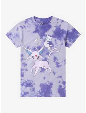 Pokemon Mew & Espeon Tie-Dye Boyfriend Fit Girls T-Shirt, , hi-res