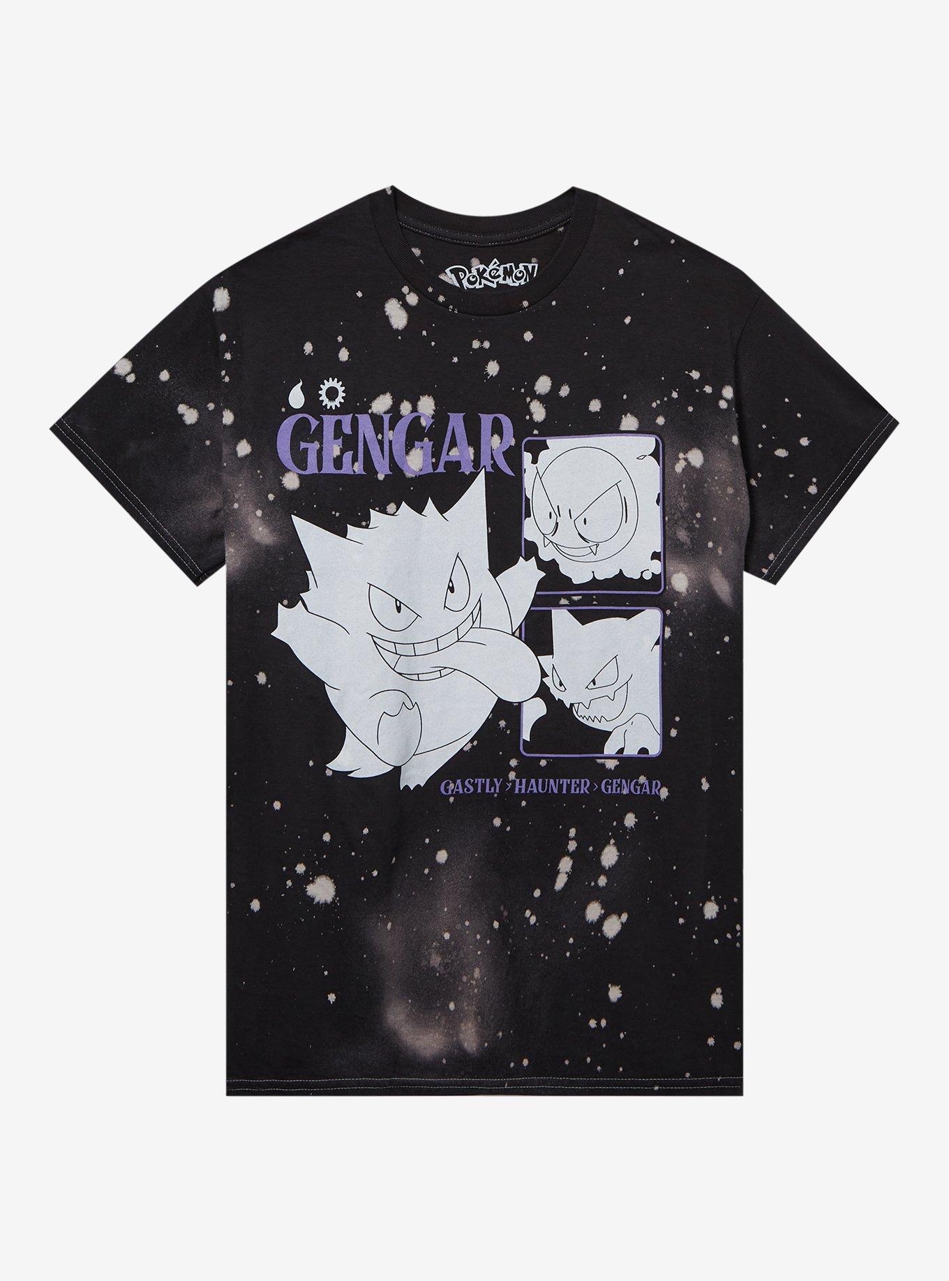 Pokemon Gengar Evolutions Splatter Boyfriend Fit Girls T-Shirt, , hi-res