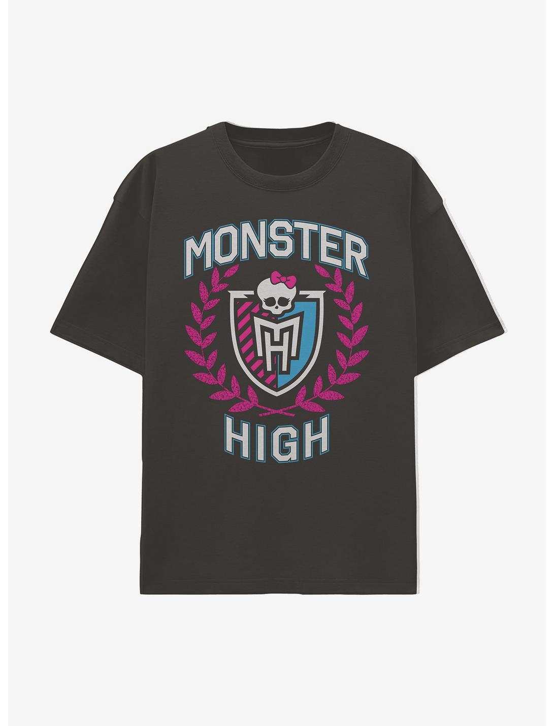 Monster High Glitter Crest Boyfriend Fit Girls T-Shirt, MULTI, hi-res