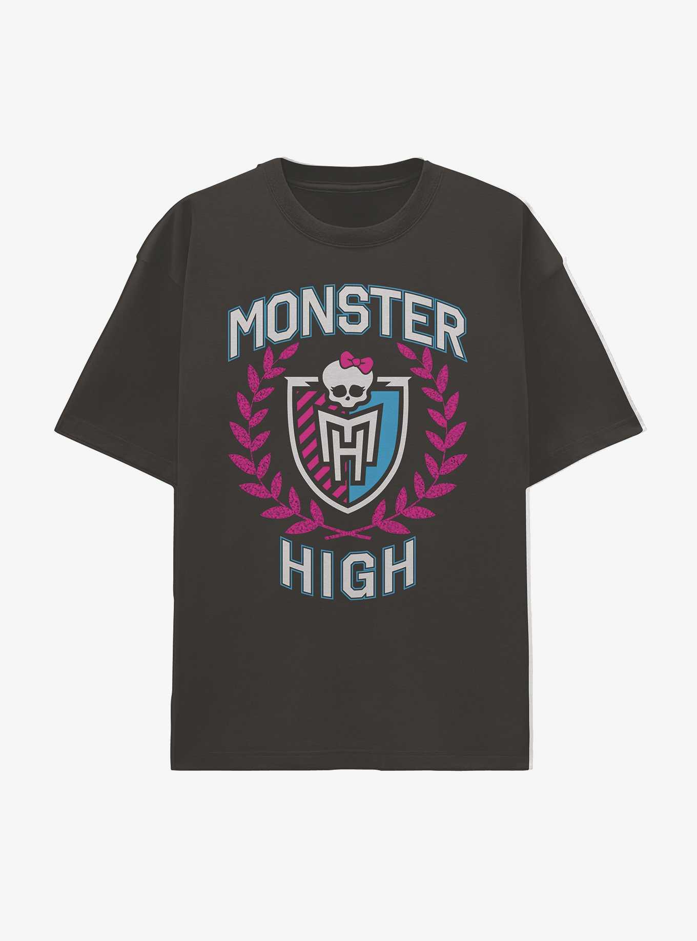 Monster High Glitter Crest Boyfriend Fit Girls T-Shirt, , hi-res