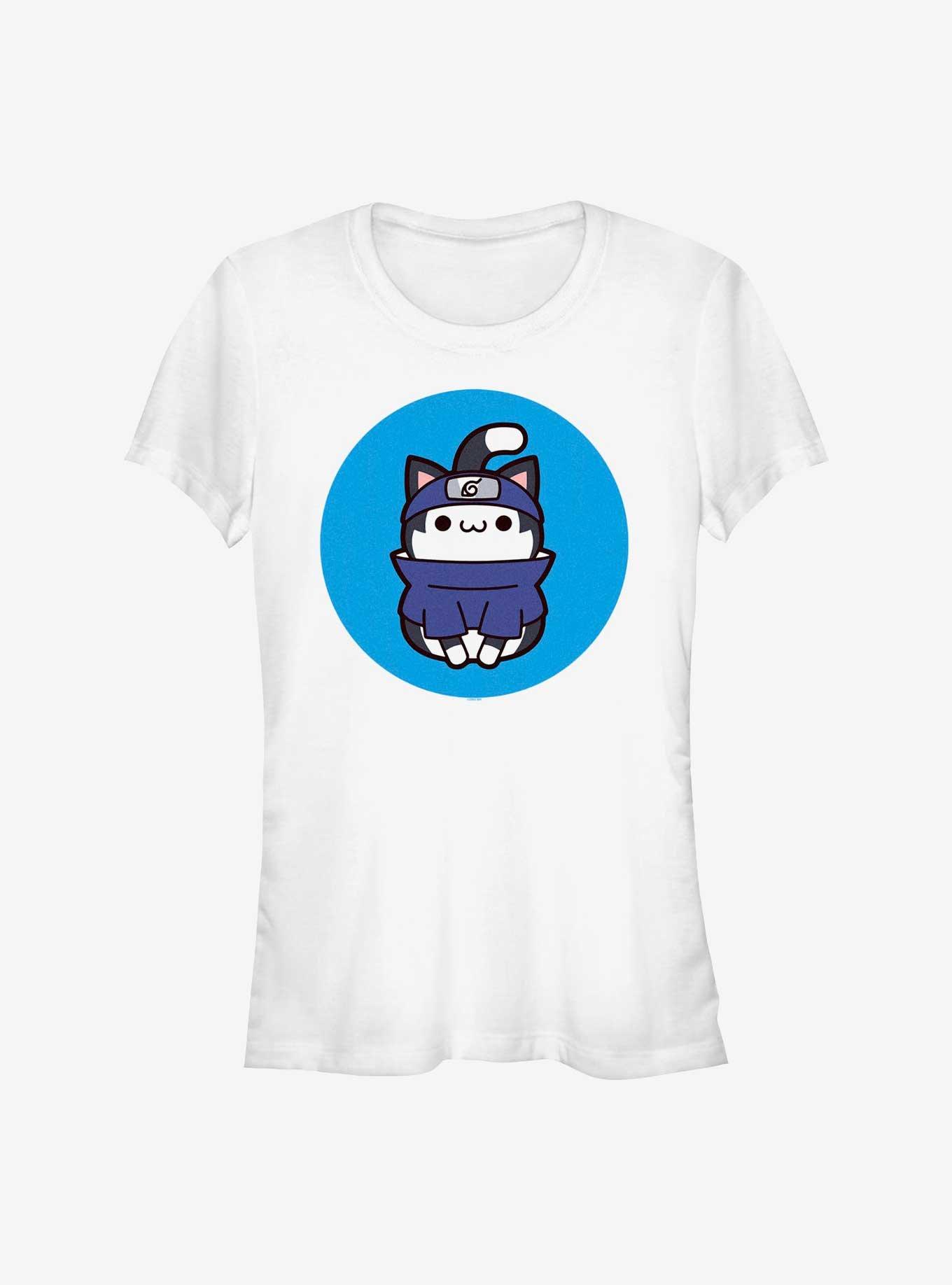 Naruto Cat Sasuke Girls T-Shirt, WHITE, hi-res