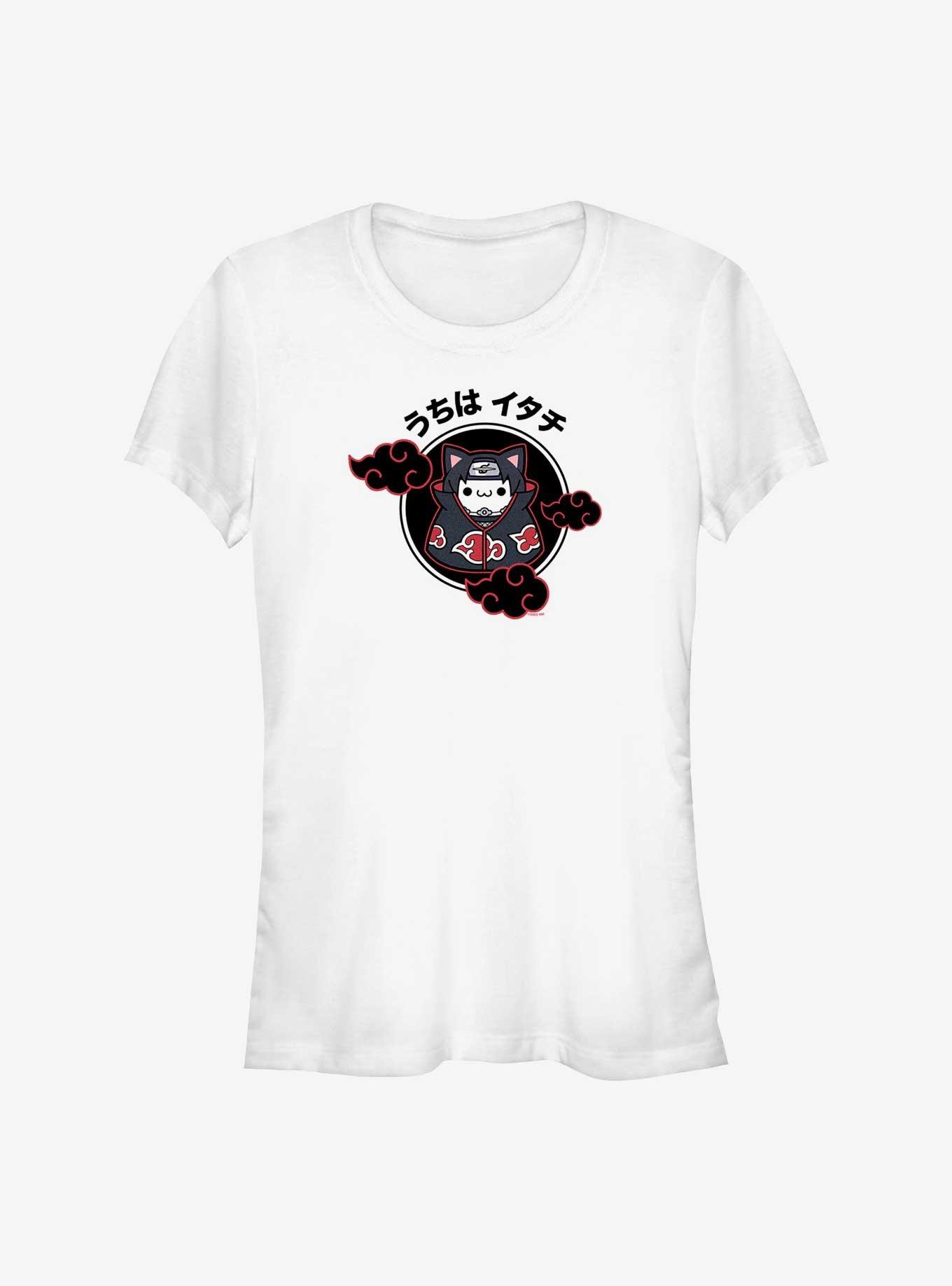 Naruto Itachi Cat Uchiha Badge Girls T-Shirt, , hi-res