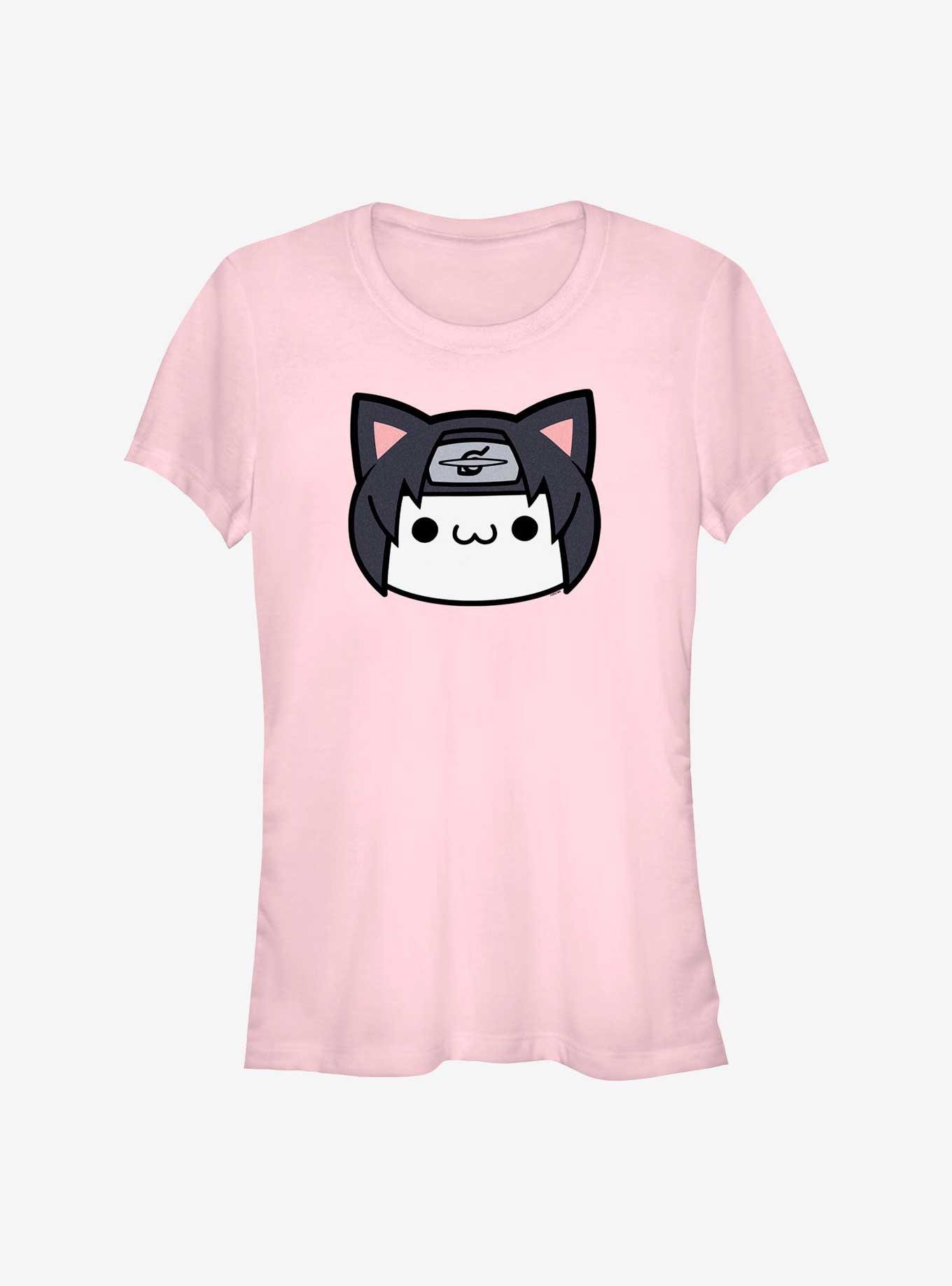 Naruto Itachi Cat Face Girls T-Shirt, LIGHT PINK, hi-res
