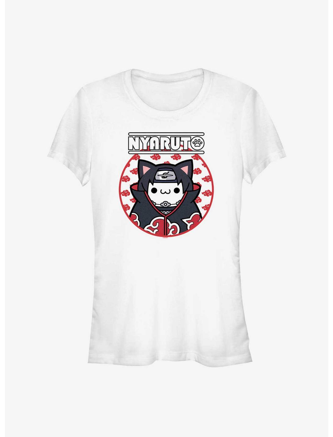 Naruto Nyaruto Itachi Cat Girls T-Shirt, WHITE, hi-res