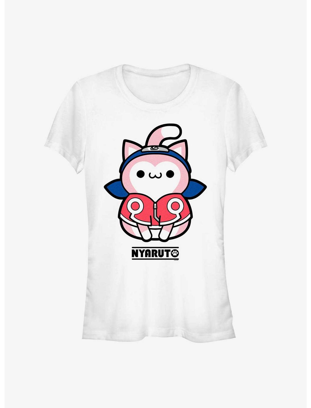 Naruto Nyaruto Sakura Cat Girls T-Shirt, WHITE, hi-res