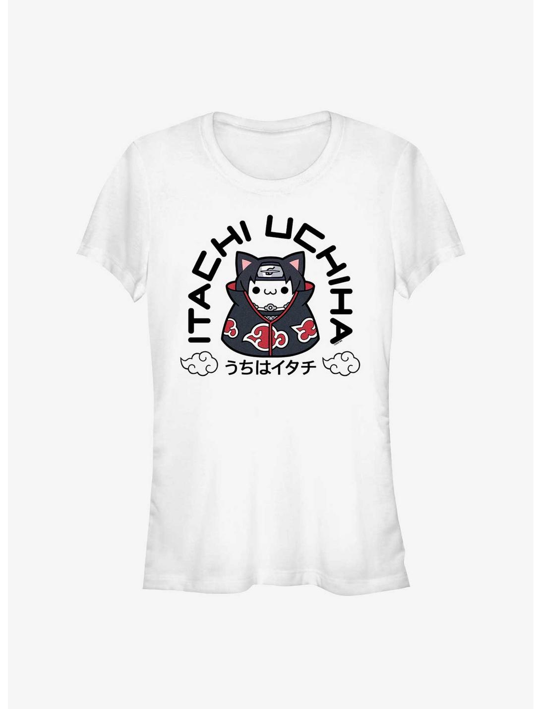 Naruto Itachi Uchiha Cat Girls T-Shirt, WHITE, hi-res