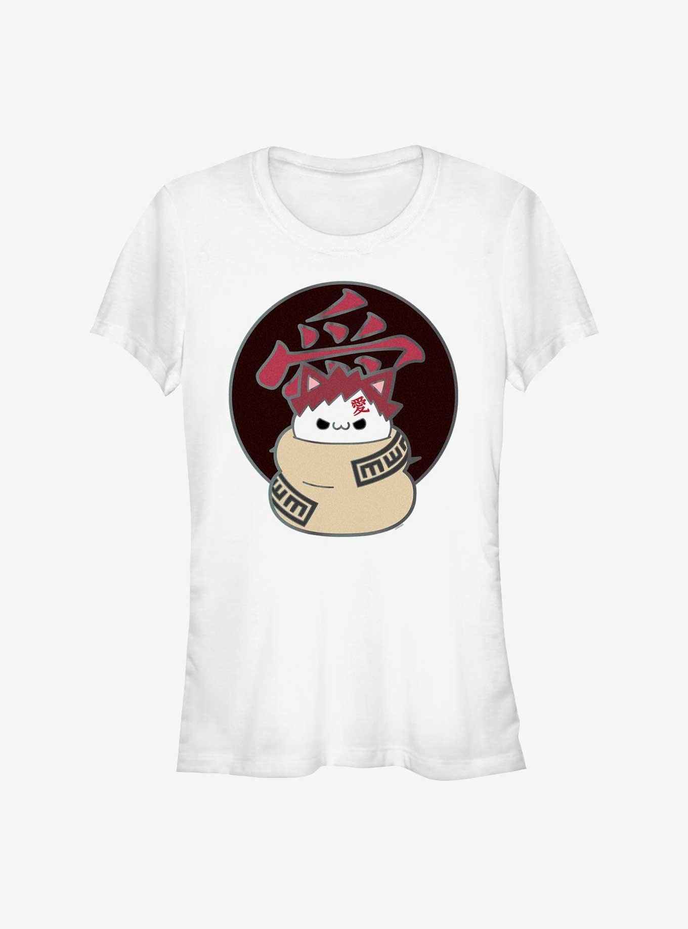 Naruto Gaara Cat Girls T-Shirt, WHITE, hi-res