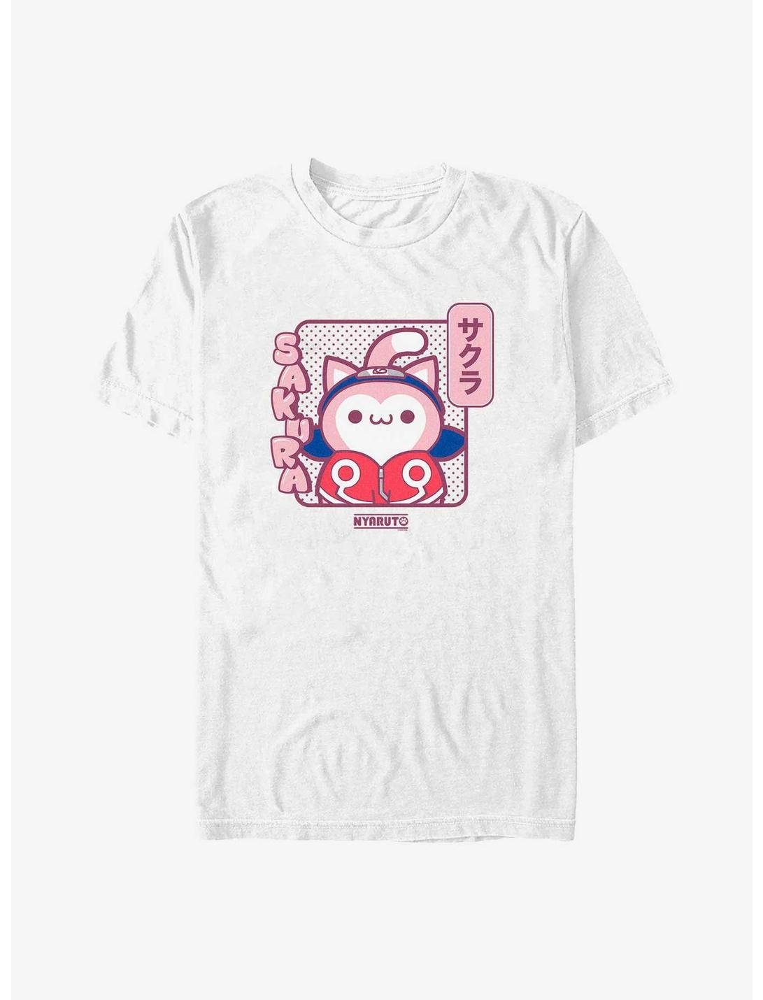 Naruto Sakura Cat T-Shirt, WHITE, hi-res