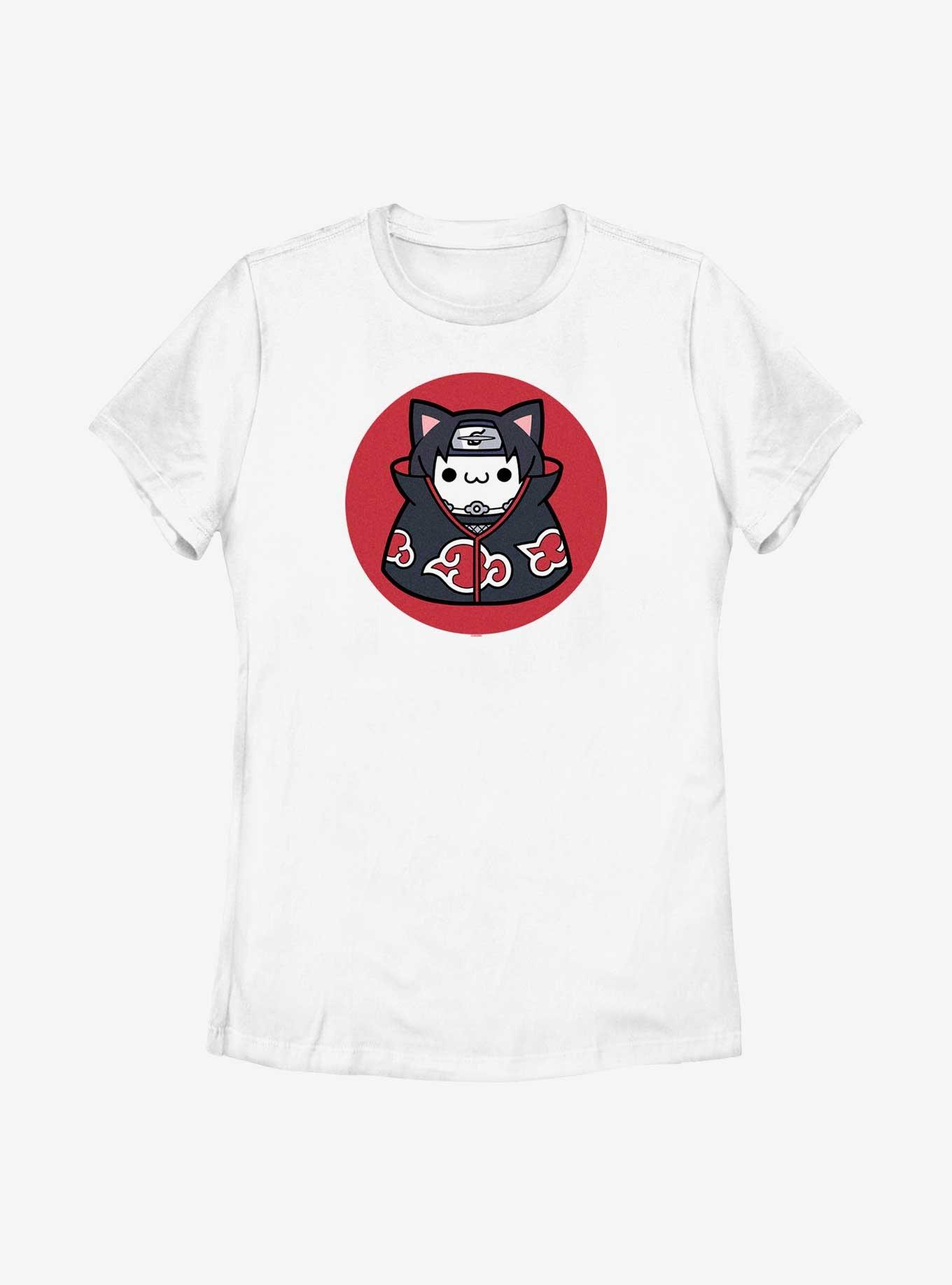 Naruto Itachi Cat Uchiha Clan Womens T-Shirt, WHITE, hi-res