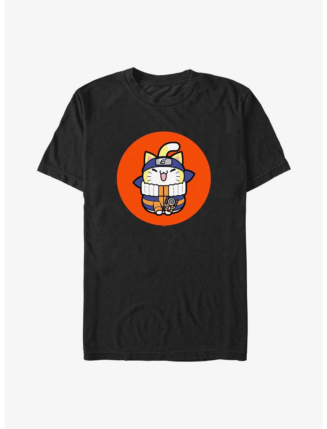 Naruto Cat Naruto T-Shirt, BLACK, hi-res