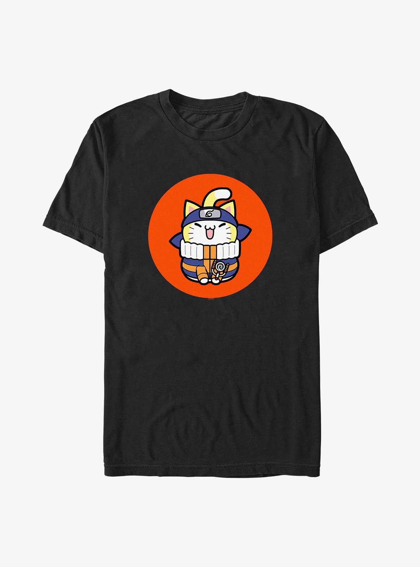 Naruto Cat Naruto T-Shirt, BLACK, hi-res