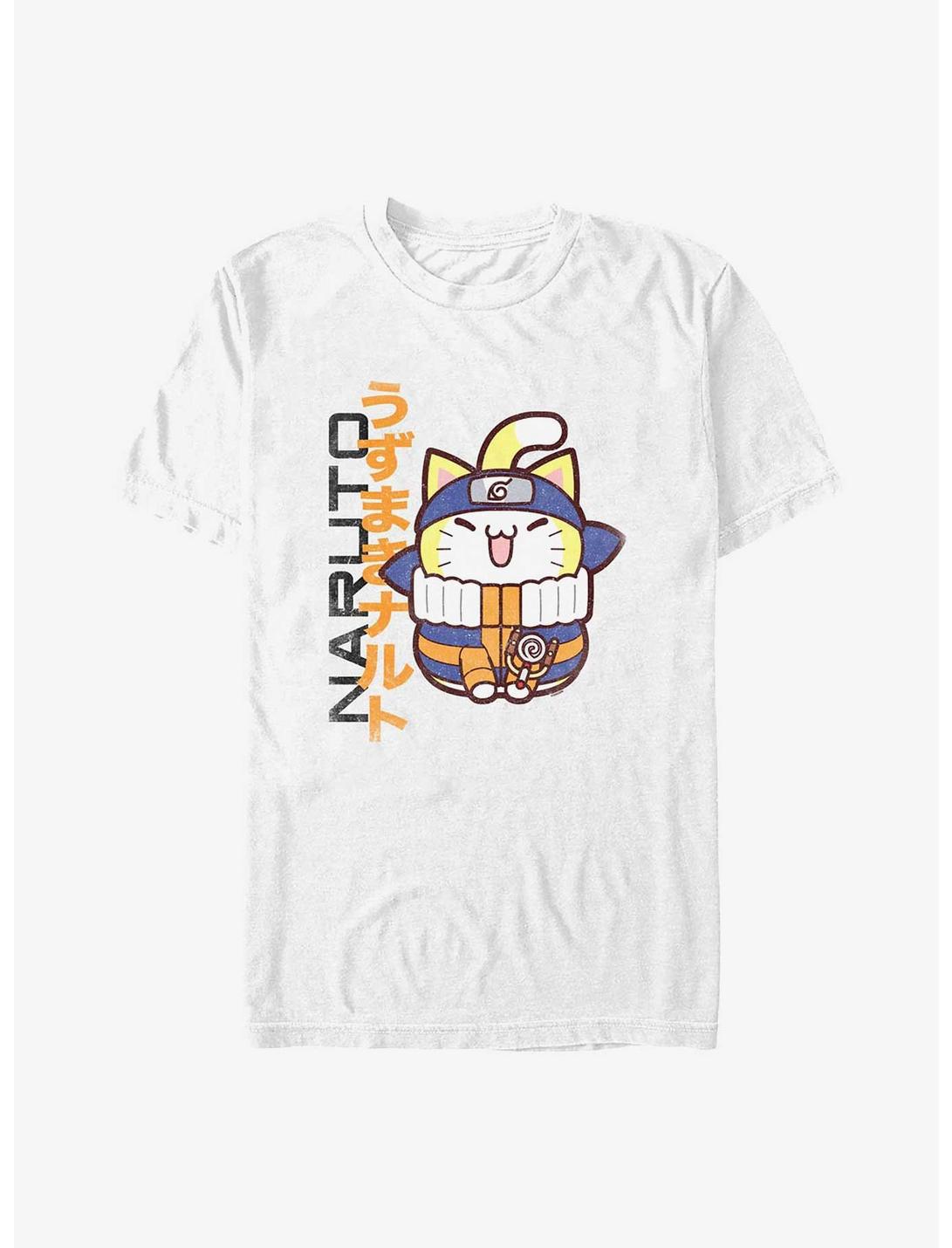 Naruto Ninja Cat Naruto T-Shirt, WHITE, hi-res