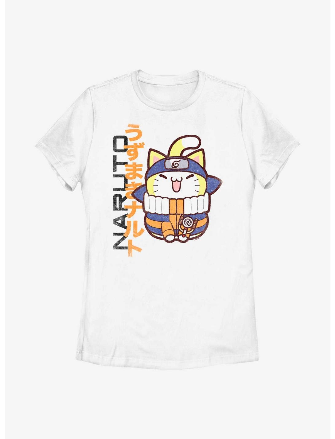 Naruto Ninja Cat Naruto Womens T-Shirt, WHITE, hi-res