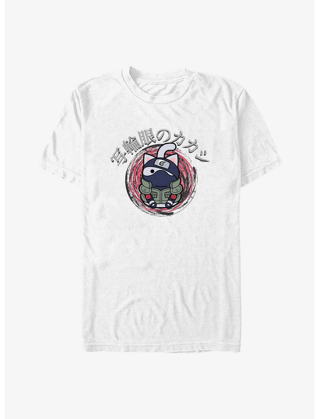 Naruto Ninja Cat Kakashi T-Shirt, WHITE, hi-res