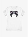 Naruto Itachi Cat Face Womens T-Shirt, WHITE, hi-res
