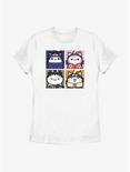 Naruto Cat Team Sasuke Sakura Shikamaru and Naruto Womens T-Shirt, WHITE, hi-res