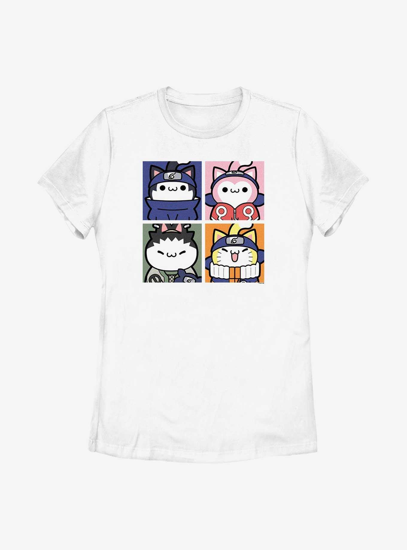 Naruto Cat Team Sasuke Sakura Shikamaru and Naruto Womens T-Shirt, , hi-res