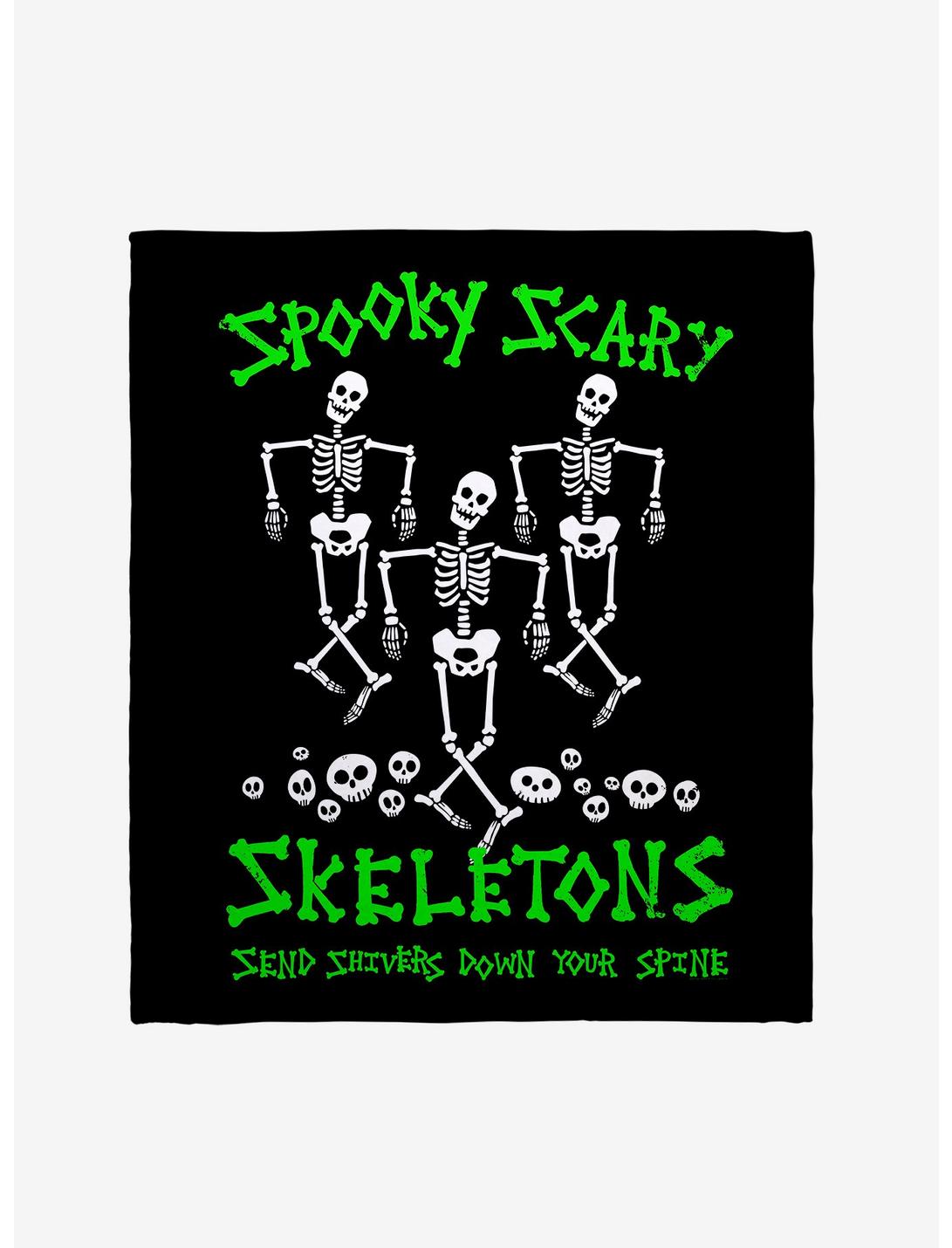 Spooky Scary Skeletons Send Shivers Down Your Spine Throw Blanket, , hi-res